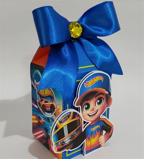 Kit Festa Caixas Pegue E Monte Lembrancinha Hot Wheels