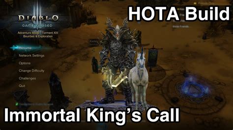 Diablo 3 S26 Immortal King S Call HOTA YouTube