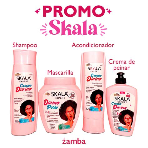 PROMO SKALA KIT FULL SHAMPOO ACONDICIONADOR MASCARILLA CREMA DE PEINAR