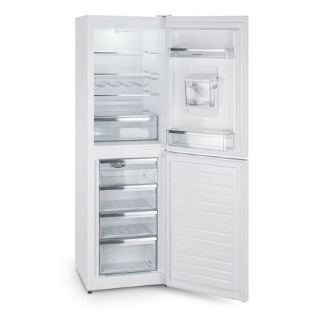 Montpellier Mff183ewwd Frost Free Fridge Freezer In White With Water