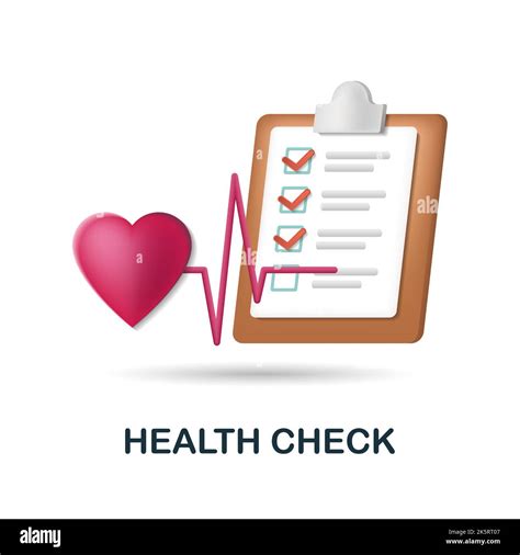 Health Check Icon 3d Illustration From Health Check Collection