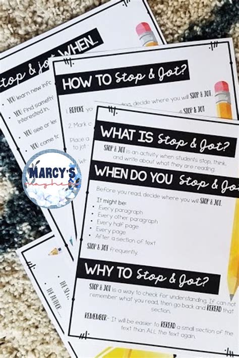 Stop And Jot Practice Reading Response Sheets Reading Comprehension