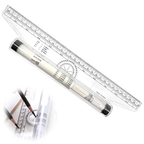 Buy Measuring Rolling Ruler, Plastic Multifunctional Drawing Parallel Rolling Ruler, Circle Arc ...