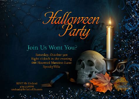 Bella LuElla: Halloween Party Invitations