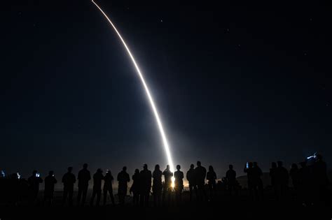 Unarmed Minuteman Iii Test Launch From Vandenberg Vandenberg Space