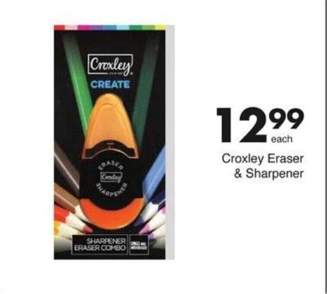 Croxley Eraser And Sharpener Offer At Save