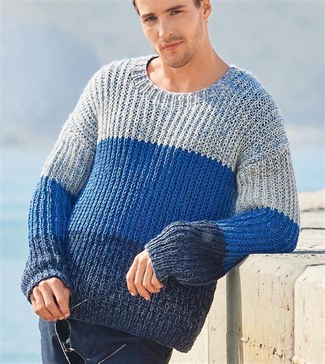 Mens Hand Knit Crewneck Sweater 241b Men Sweater Mens Fall Sweaters