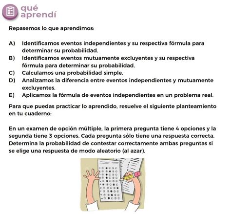 En un examen de opción múltiple la primera pregunta tiene 4 opciones y