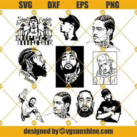 Nipsey Hussle Svg Bundle Svg Bundle Nipsey Hussle Svg File Perfect For