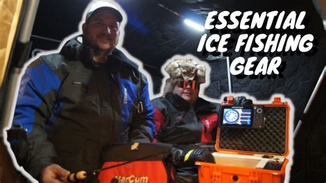 Essential Ice Fishing Gear What We Use Electronics Lures Jigs