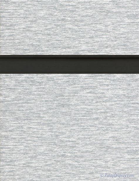 Simulated Brushed Aluminum Slatwall Panel With Black Aluminum Inserts