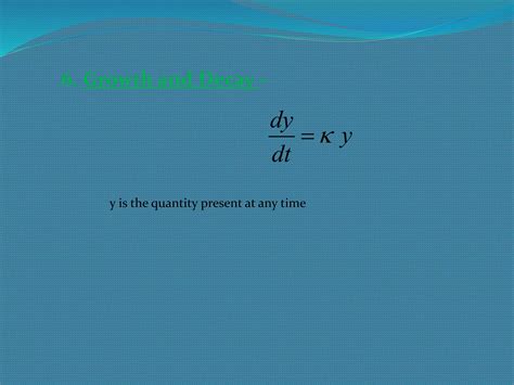 Ordinary Differential Equation Ppt