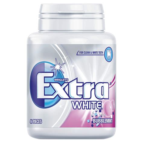 Buy Extra White Chewing Gum Bottle Sugar Free Bubblemint Flavour