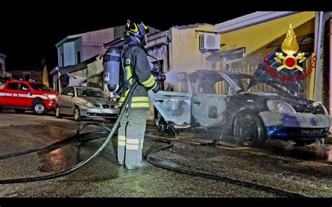 Auto Incendiata A Santa Giusta ORNEWS It Notizie Oristano E