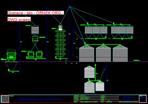 Proje Sitesi Graneca Silo Autocad Projesi