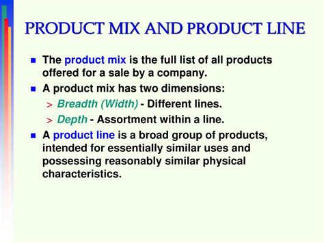 Ppt Product Mix Strategies Powerpoint Presentation Free Download