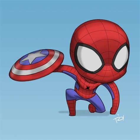 Chibi Drawings Spiderman