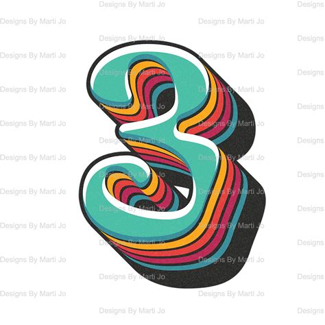 Psychedelic Letters Printable Retro 70s Alphabet Numbers Etsy