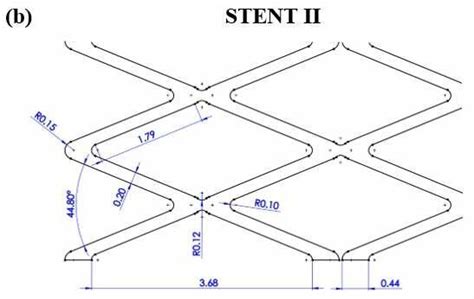 -Details of the dimensions of the stent models: (a) STENT I, and (b)... | Download Scientific ...