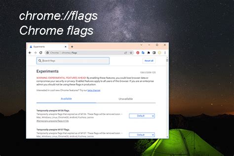 Discover chrome://flags: Experimental Features and Debug Tools