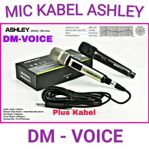 Mic Kabel Ashley Dm Voice Original Ashley Dm Voice Mic Kabel Dynamic