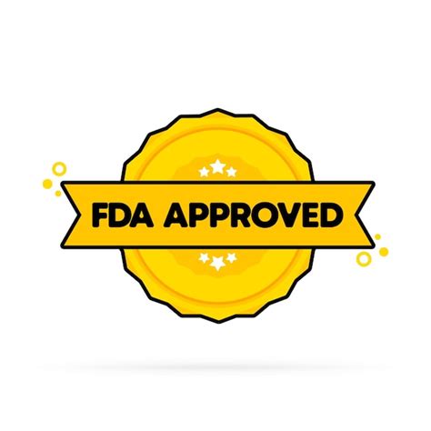 Premium Vector Fda Approved Badge Vector Fda Approved Stamp Icon