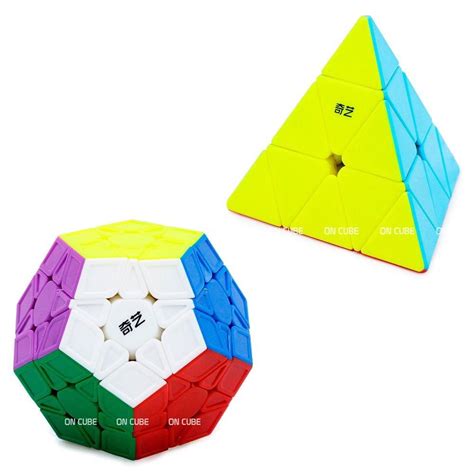 Cubo M Gico Megaminx Pyraminx Qiyi Stickerless Cubos Submarino