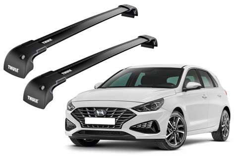 Barras THULE EDGE Para Autos HYUNDAI I30 Desde 2013 2022 Negro