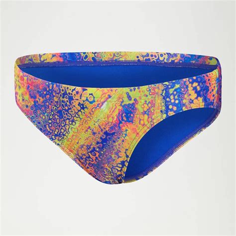 Speedo Braga De Bikini Hipster De Entrenamiento Con Impresión Digital Integral Para Verde