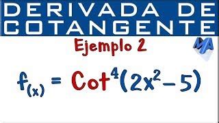 Derivada De La Cotangente Ejemplo Doovi