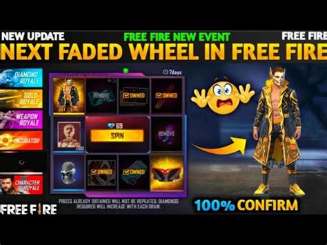 Next Faded Wheel In Free Fire Free Fire Next Faded Wheel Upcoming