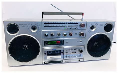 Radio Cassette Portatile Vintage Boombox Ghettoblaster Philips D8614