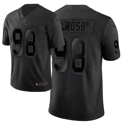 Las Vegas Raiders #98 Maxx Crosby Black City Edition Vapor Limited Jersey