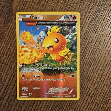 Pokemon Card TCG Torchic Xy Primal Clash 26 160 Reverse Holo Uncommon