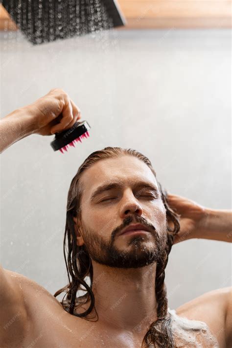 Free Photo | Man giving himself scalp massage