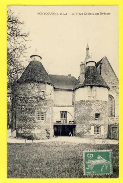 CPA PONTGOUIN EURE et Loir Le vieux CHÂTEAU des EVÊQUES de CHARTRES