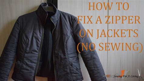 How To Fix A Zipper On Jackets No Sewing Youtube