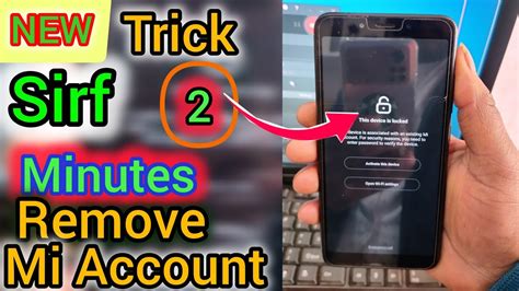 Mi Account Remove Permanent Forgot Password Mi Account Solve