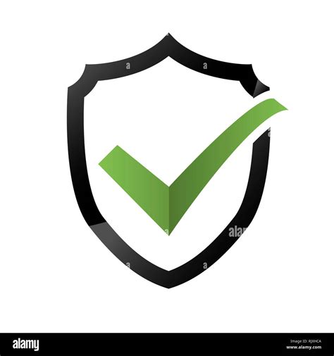 Security Check Icon Shield Logotype Protect Sign Mark Approved Logo