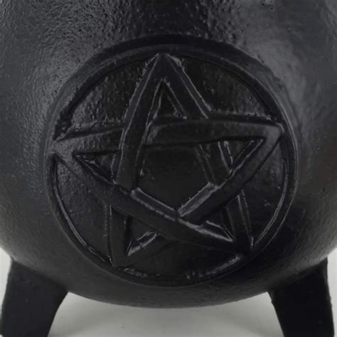 Cast Iron Pentacle Cauldron With Lid Capacity Less Than Litre At