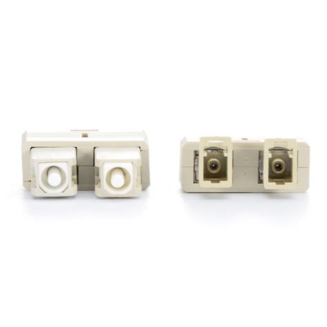 Lc Upc Female To Sc Upc Male Duplex Om1 Multimode Plastic Fiber Optic Adapter Coupler Without