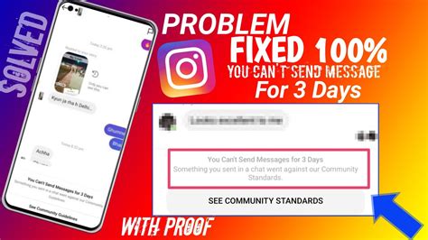 How To Solve Instagram You Can T Send Message For 3 Days Fix You Can