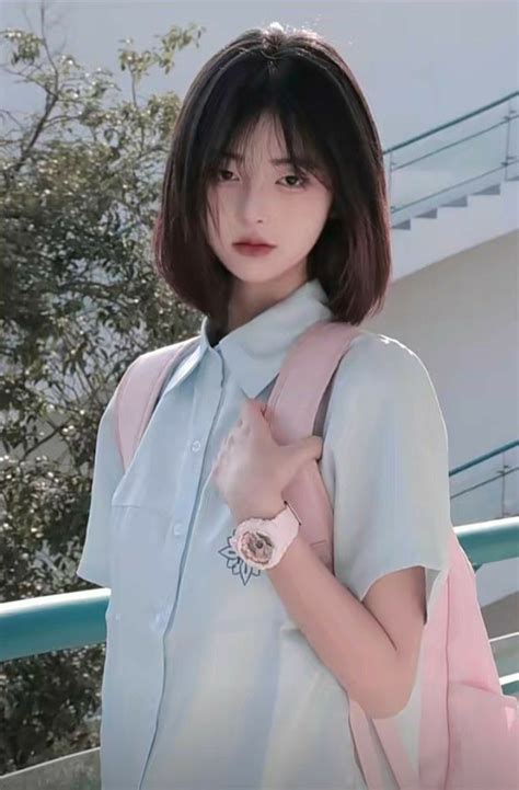 Pin By Yan S Cam On Justina Xie Ulzzang Short Hair Short Hair