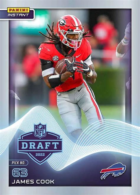 Nfl Buffalo Bills 2022 Instant Draft Night Football Single Card James