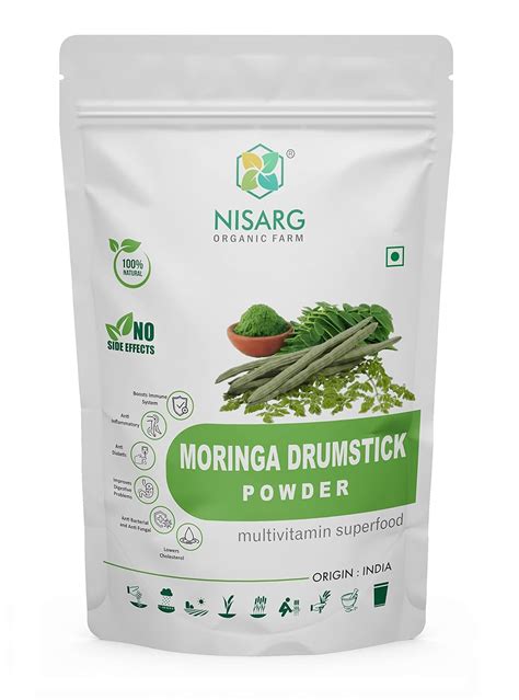 Buy NISARG ORGANIC FARM Moringa Drumstick Leaf Powder I 100 Natural