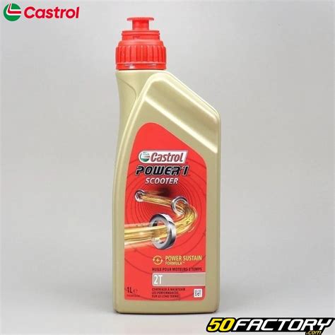 Huile moteur castrol power1 2t 1 l pièce moto scooter