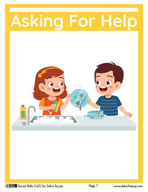 Asking For Help Printable Poster For Children Free Printable