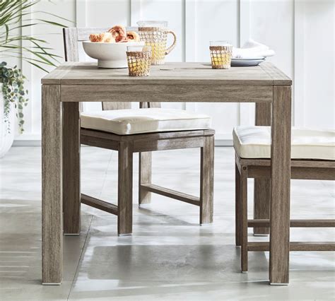 Indio FSC Eucalyptus Square Dining Table Pottery Barn