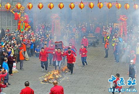 台灣桃園龍潭龍元宮舉行“天穿日“祭祀活動 圖集 香港中通社