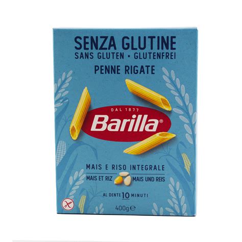 Barilla Penne Rigate Senza Glutine Pasta Di Mais Bianco Mais Giallo E